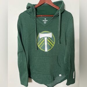 Portland Timbers Fanatics‎ Forest Green Pullover Hoodie Women’s Medium
